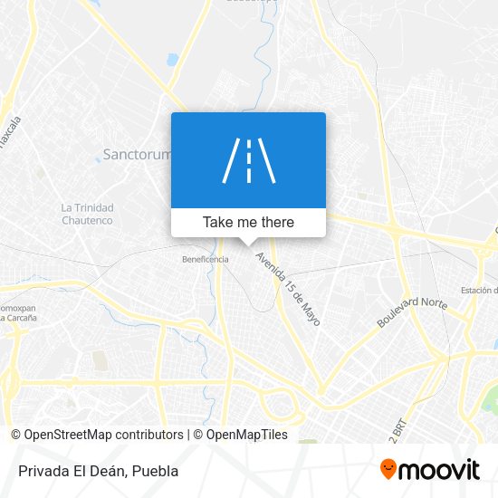 Mapa de Privada El Deán