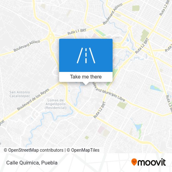 Mapa de Calle Química