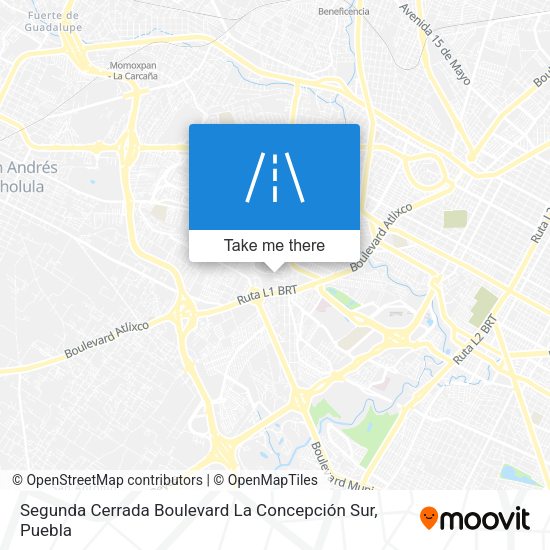 Mapa de Segunda Cerrada Boulevard La Concepción Sur