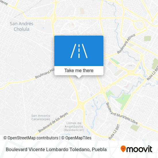 Boulevard Vicente Lombardo Toledano map