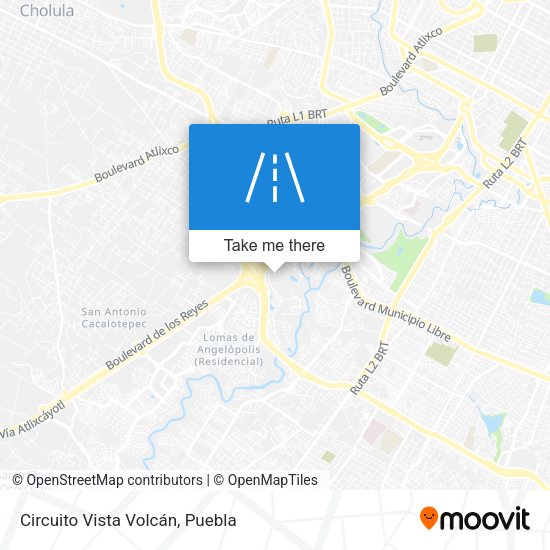 Mapa de Circuito Vista Volcán