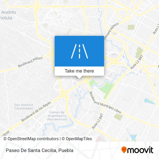 Paseo De Santa Cecilia map