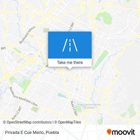 Mapa de Privada E Cue Merlo