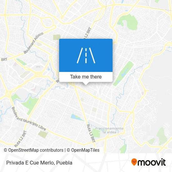 Privada E Cue Merlo map