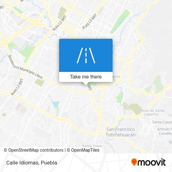 Mapa de Calle Idiomas