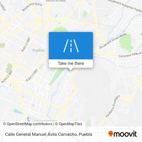 Calle General Manuel Ávila Camacho map