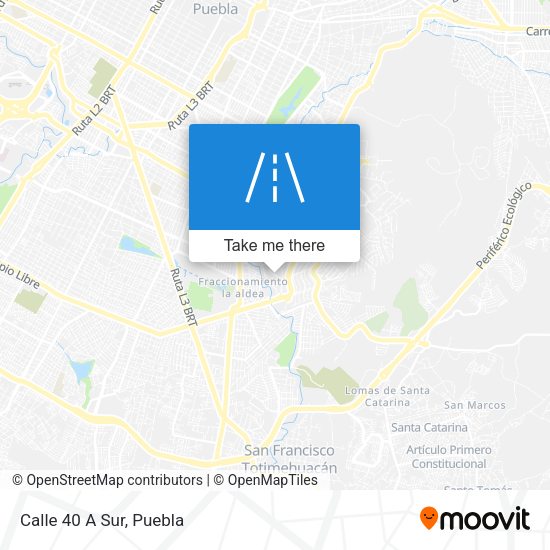 Mapa de Calle 40 A Sur