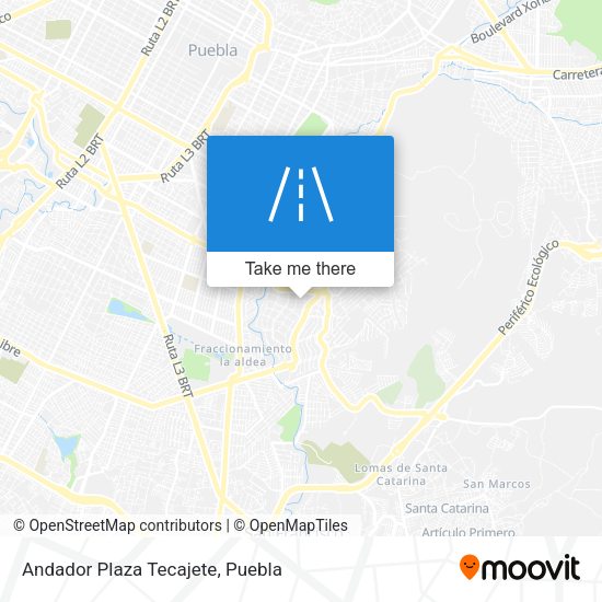 Andador Plaza Tecajete map