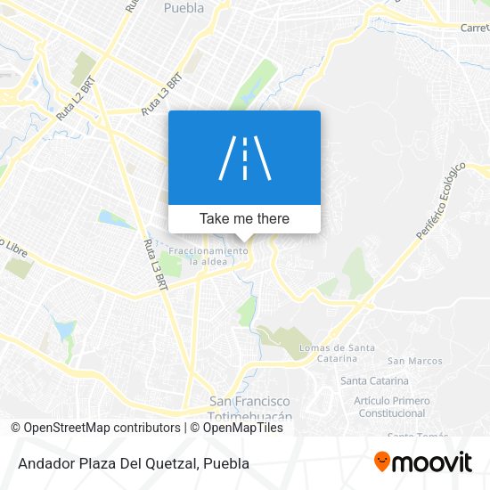 Andador Plaza Del Quetzal map