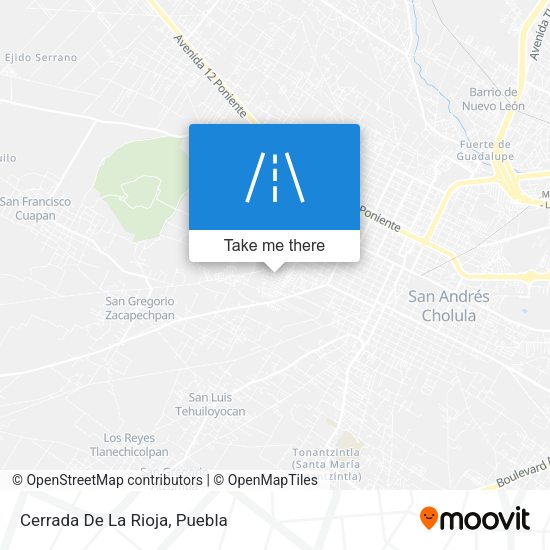 Mapa de Cerrada De La Rioja
