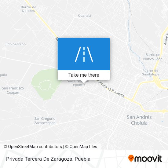 Privada Tercera De Zaragoza map