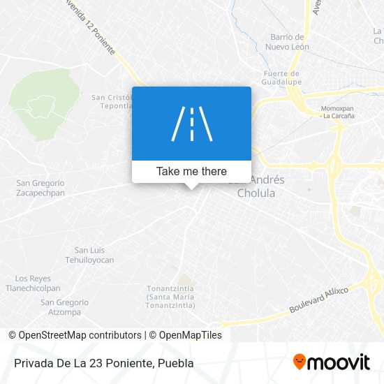 Mapa de Privada De La 23 Poniente