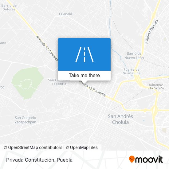 Privada Constitución map