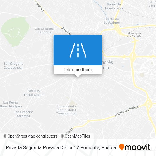 Privada Segunda Privada De La 17 Poniente map