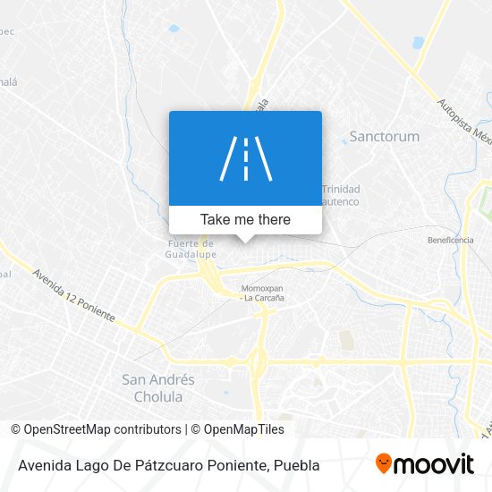 Avenida Lago De Pátzcuaro Poniente map