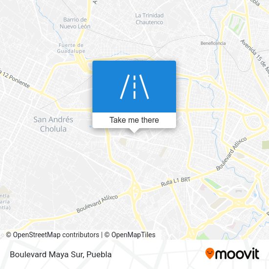 Mapa de Boulevard Maya Sur