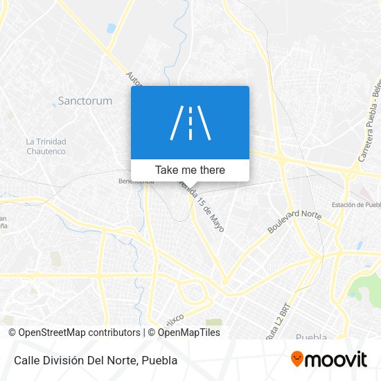Calle División Del Norte map