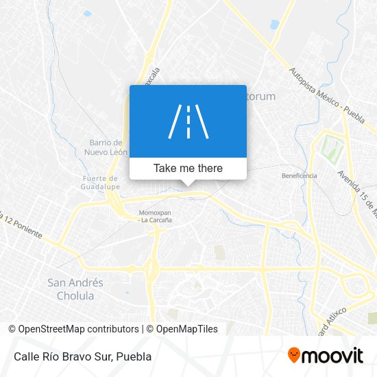 Calle Río Bravo Sur map