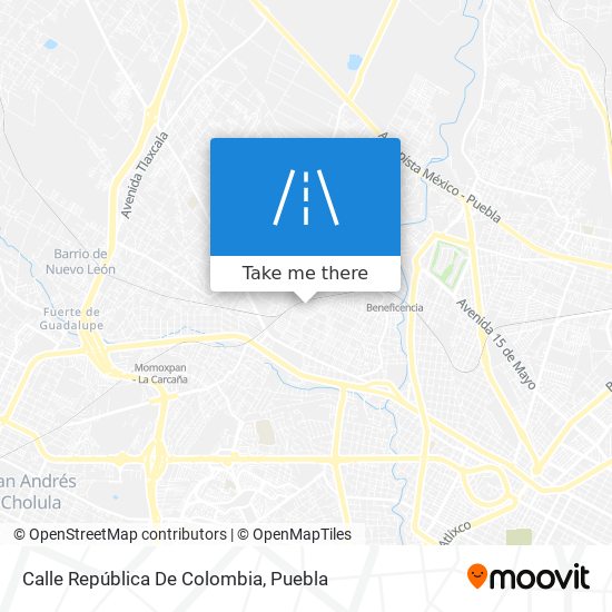 Mapa de Calle República De Colombia