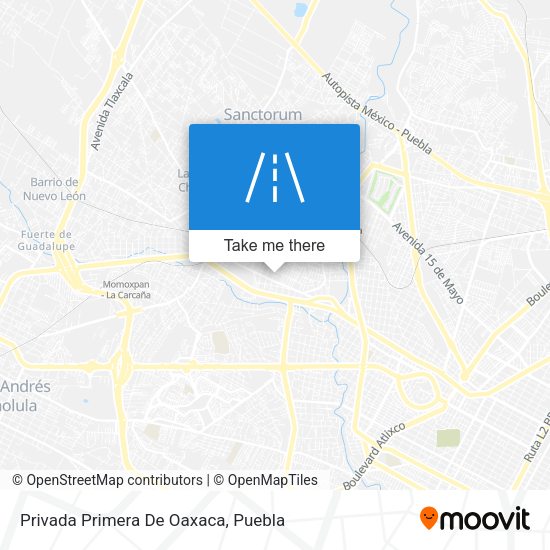Privada Primera De Oaxaca map