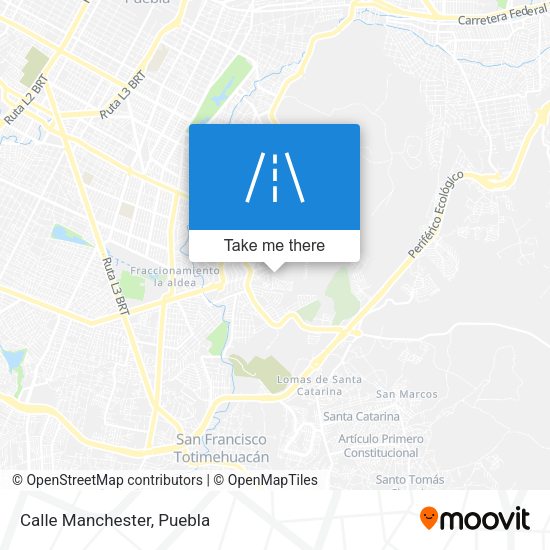 Mapa de Calle Manchester