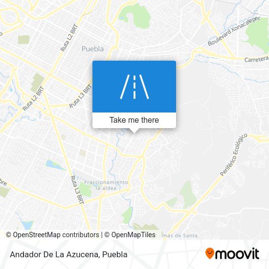 Andador De La Azucena map