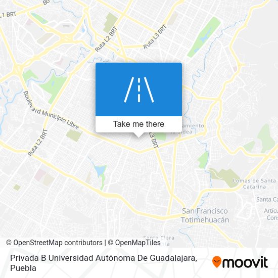 Privada B Universidad Autónoma De Guadalajara map