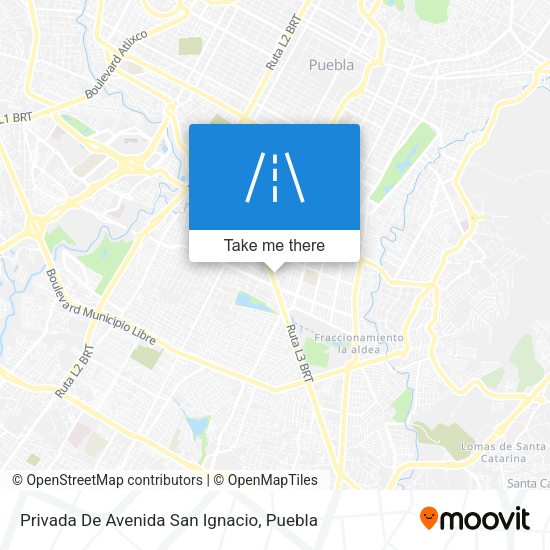 Mapa de Privada De Avenida San Ignacio