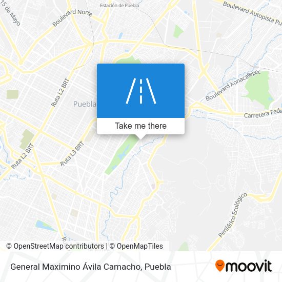 General Maximino Ávila Camacho map