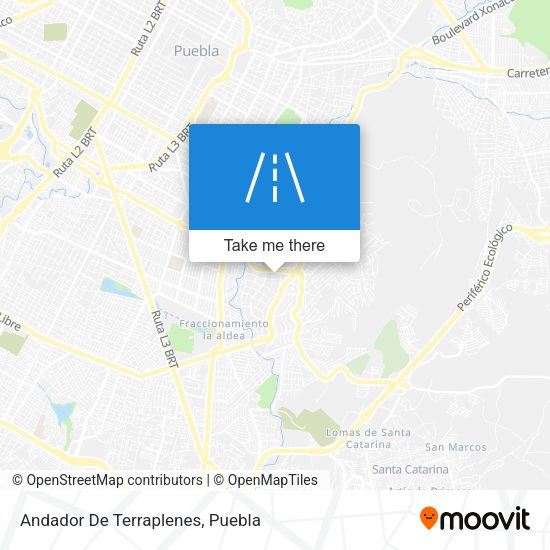 Andador De Terraplenes map