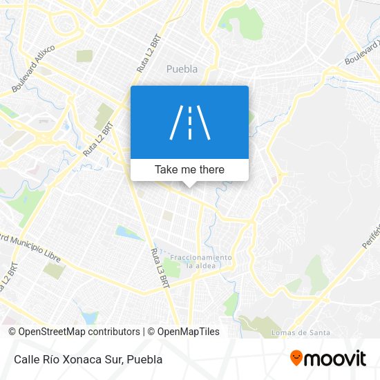 Mapa de Calle Río Xonaca Sur