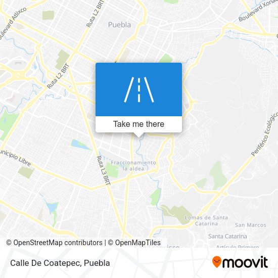 Mapa de Calle De Coatepec