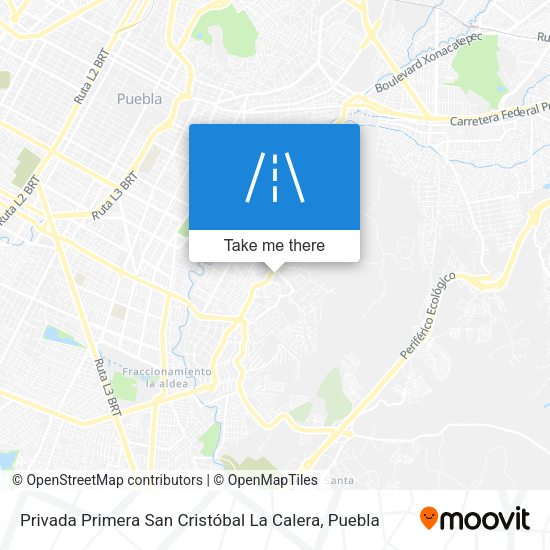 Mapa de Privada Primera San Cristóbal La Calera