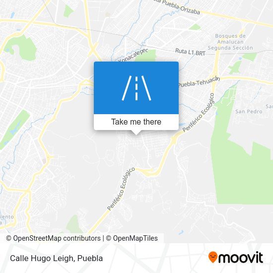 Mapa de Calle Hugo Leigh