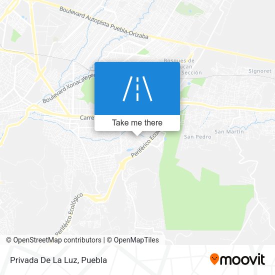 Mapa de Privada De La Luz
