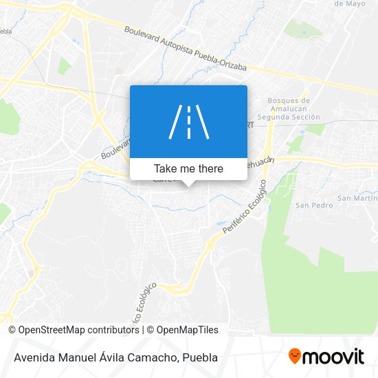 Avenida Manuel Ávila Camacho map