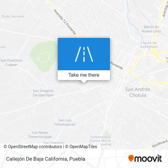 Callejón De Baja California map