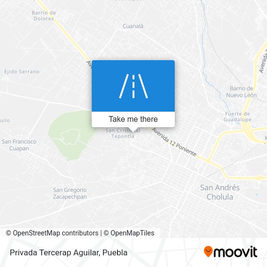 Mapa de Privada Tercerap Aguilar