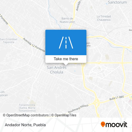 Mapa de Andador Norte