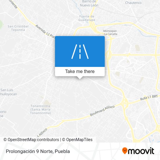 Prolongación 9 Norte map