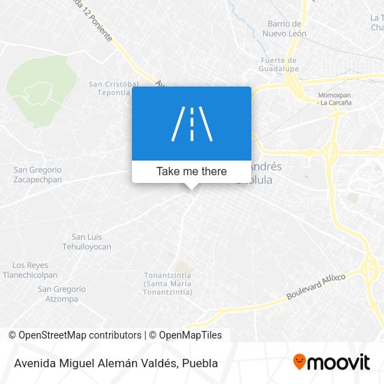 Avenida Miguel Alemán Valdés map