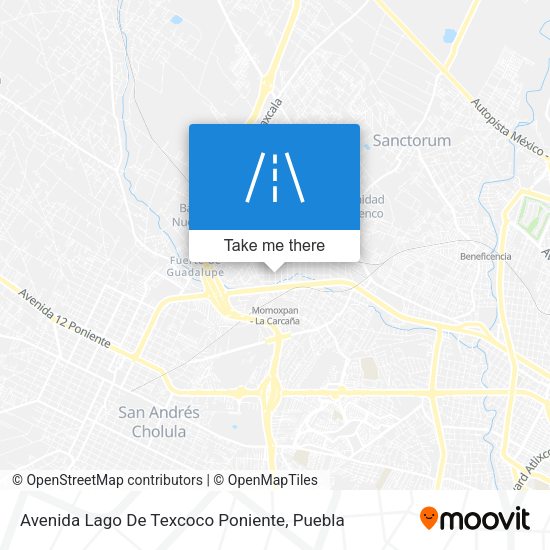 Avenida Lago De Texcoco Poniente map
