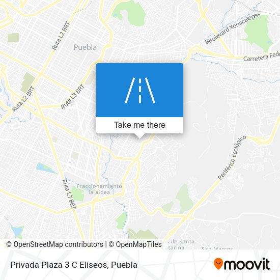 Privada Plaza 3 C Elíseos map