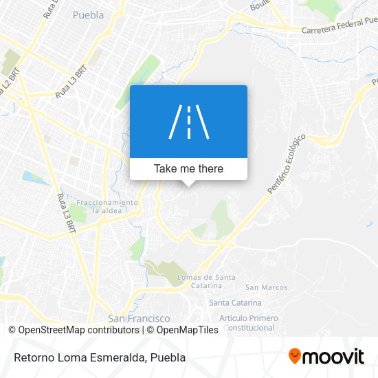 Retorno Loma Esmeralda map