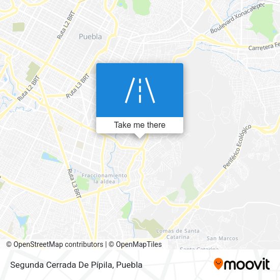 Mapa de Segunda Cerrada De Pípila