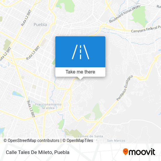 Mapa de Calle Tales De Mileto