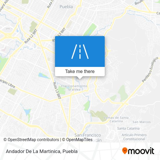 Andador De La Martinica map