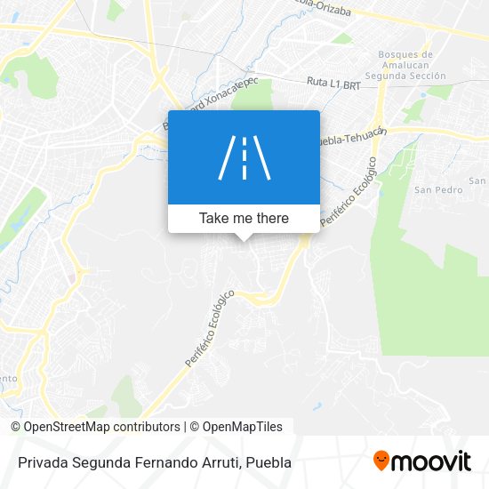 Mapa de Privada Segunda Fernando Arruti