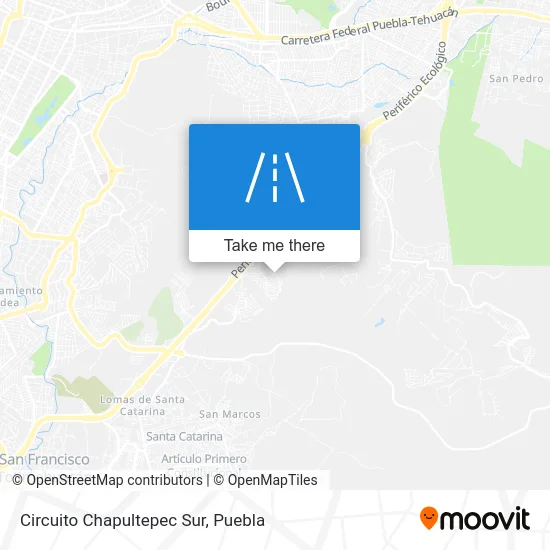 Circuito Chapultepec Sur map