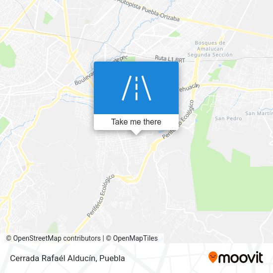 Cerrada Rafaél Alducín map